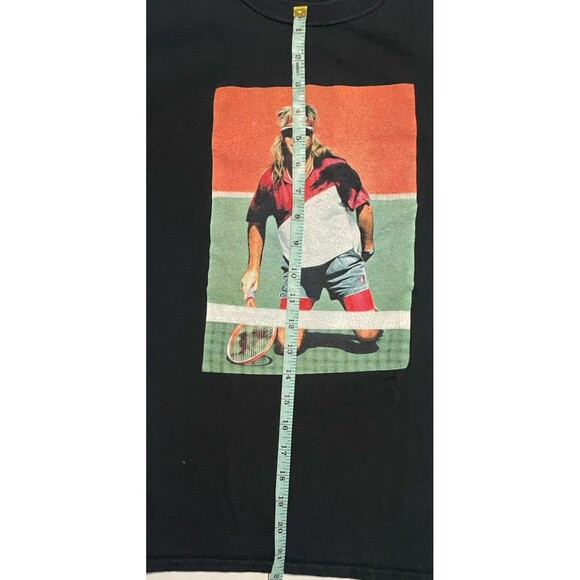 Andre Agassi Tennis Pro Black SMALL T-shirt Las Vegas Nevada U.S. Open - Picture 3 of 4